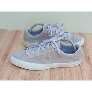 Converse Chuck Star Player Ox Purple White Suede Sz 8 Mens 10 Women’s 162661C